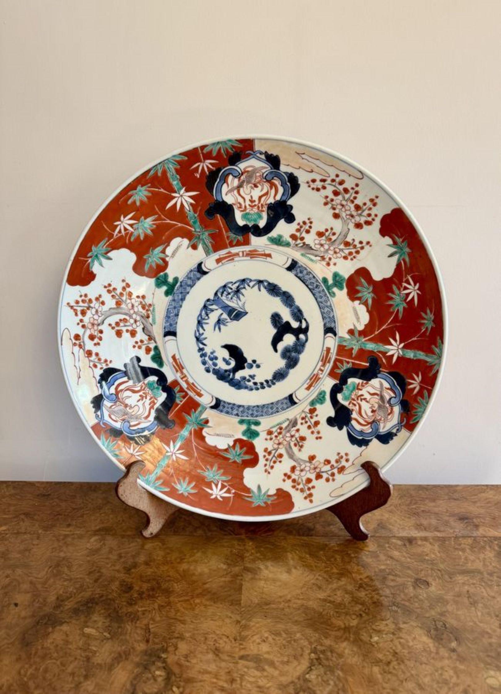 Cargador imari japonés antiguo de calidad en Bueno estado para la venta en Ipswich, GB