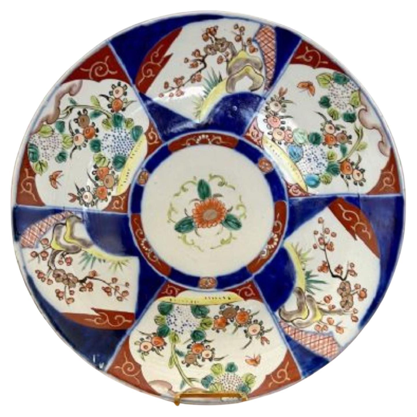 Quality antique Japanese Imari plate For Sale