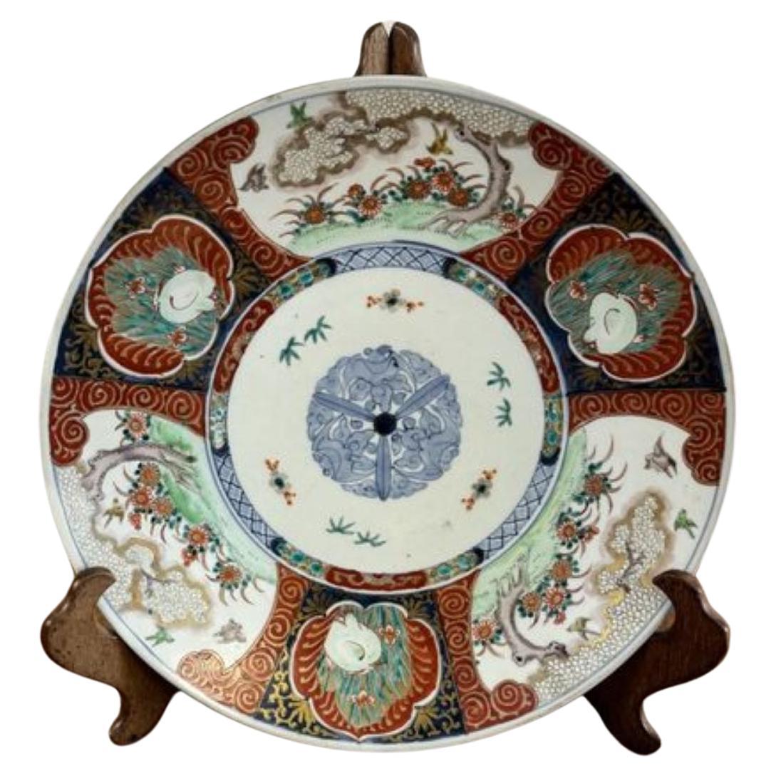Quality antique Japanese imari plate  For Sale