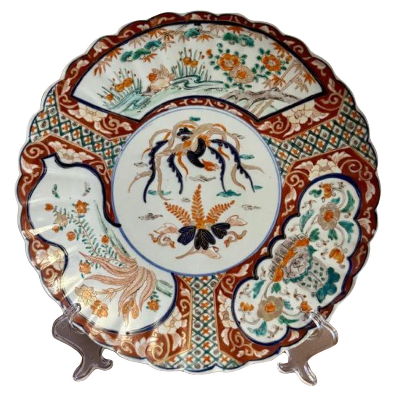 Quality antique Japanese imari plate
