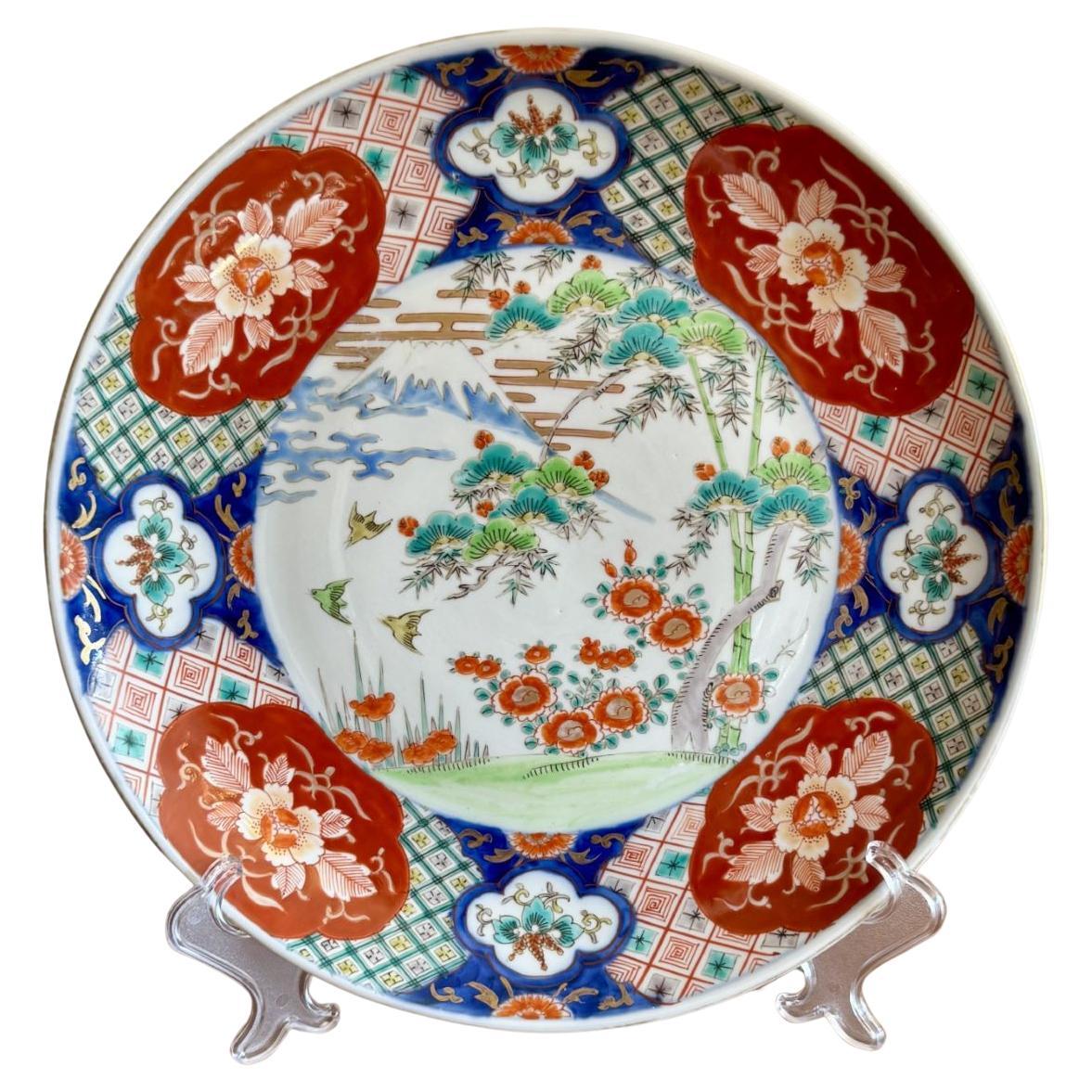 Antiker japanischer Imari-Teller in Qualität