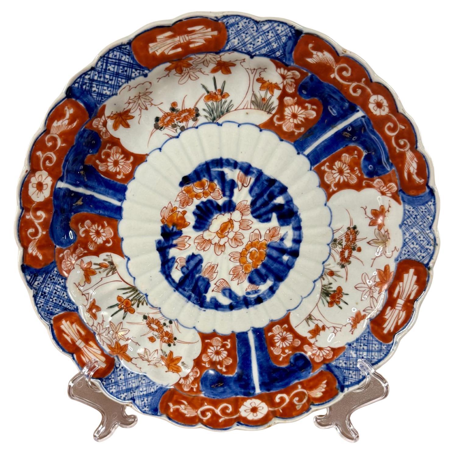 Quality antique Japanese imari plate For Sale