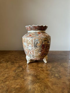 Quality antique Japanese satsuma jardiniere