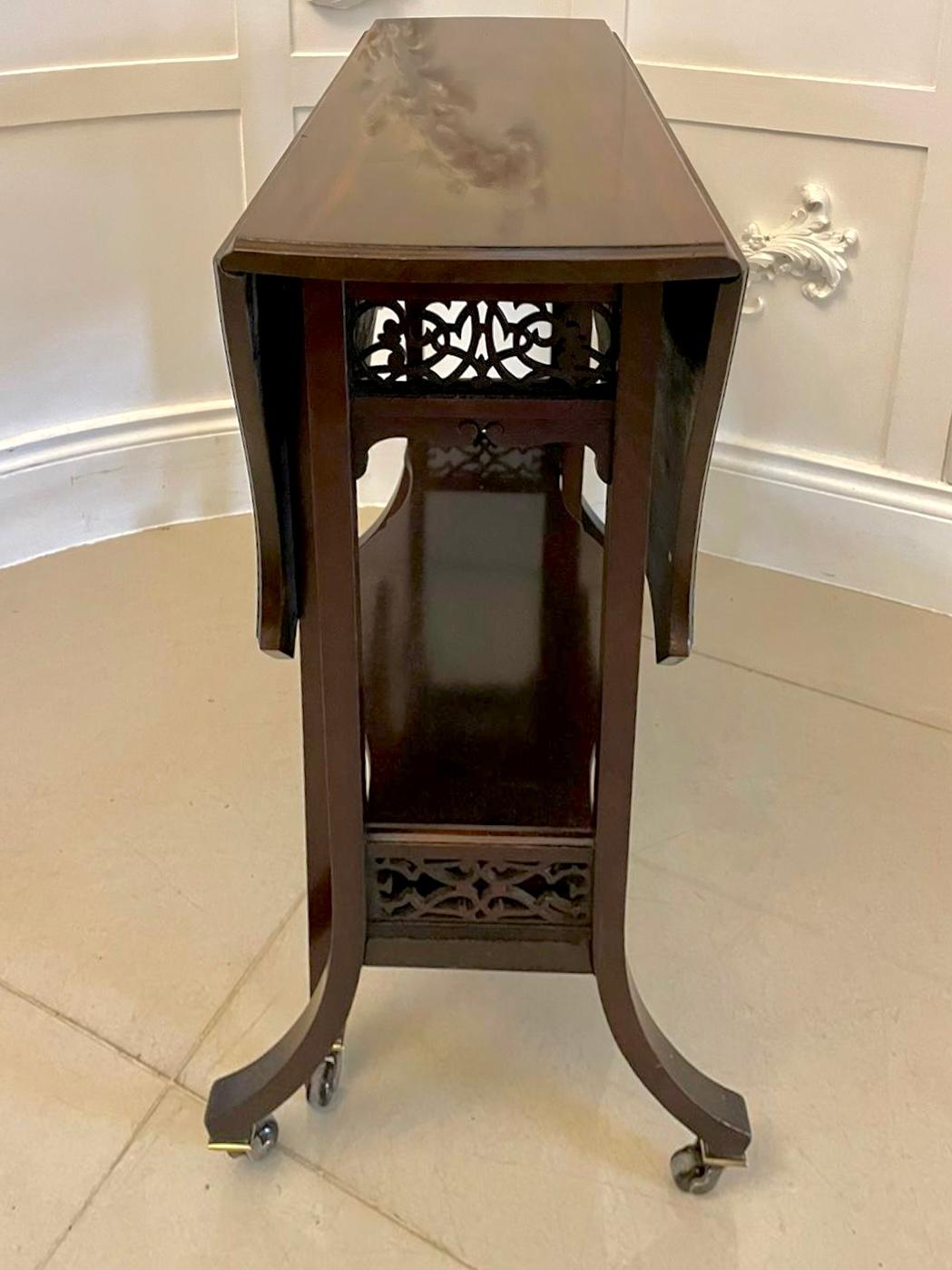 Quality Antique Mahogany Sutherland/Occasional Table For Sale 5