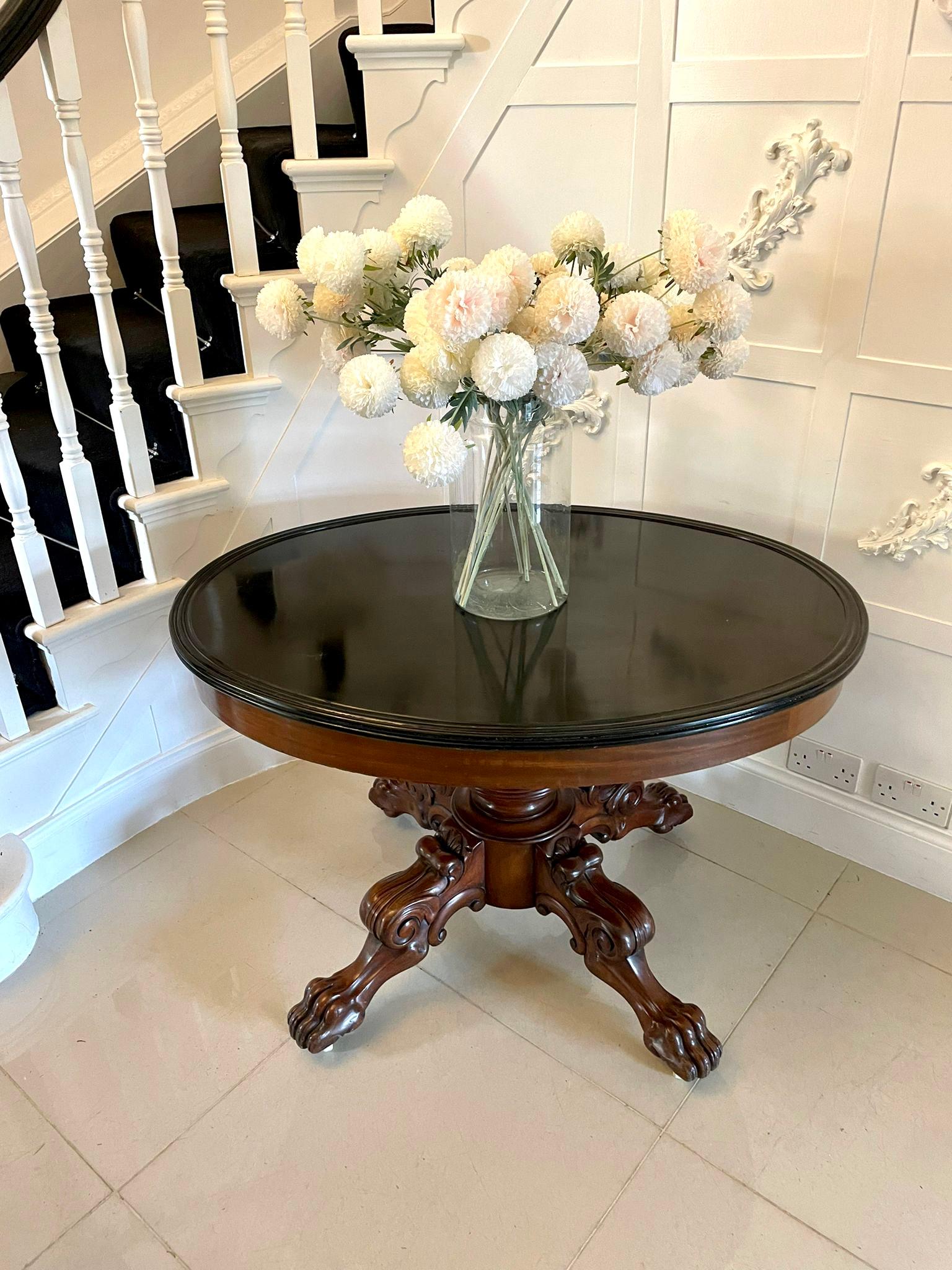Quality Antique Oval Marble Topped Gueridon Centre Table In Good Condition In Suffolk, GB