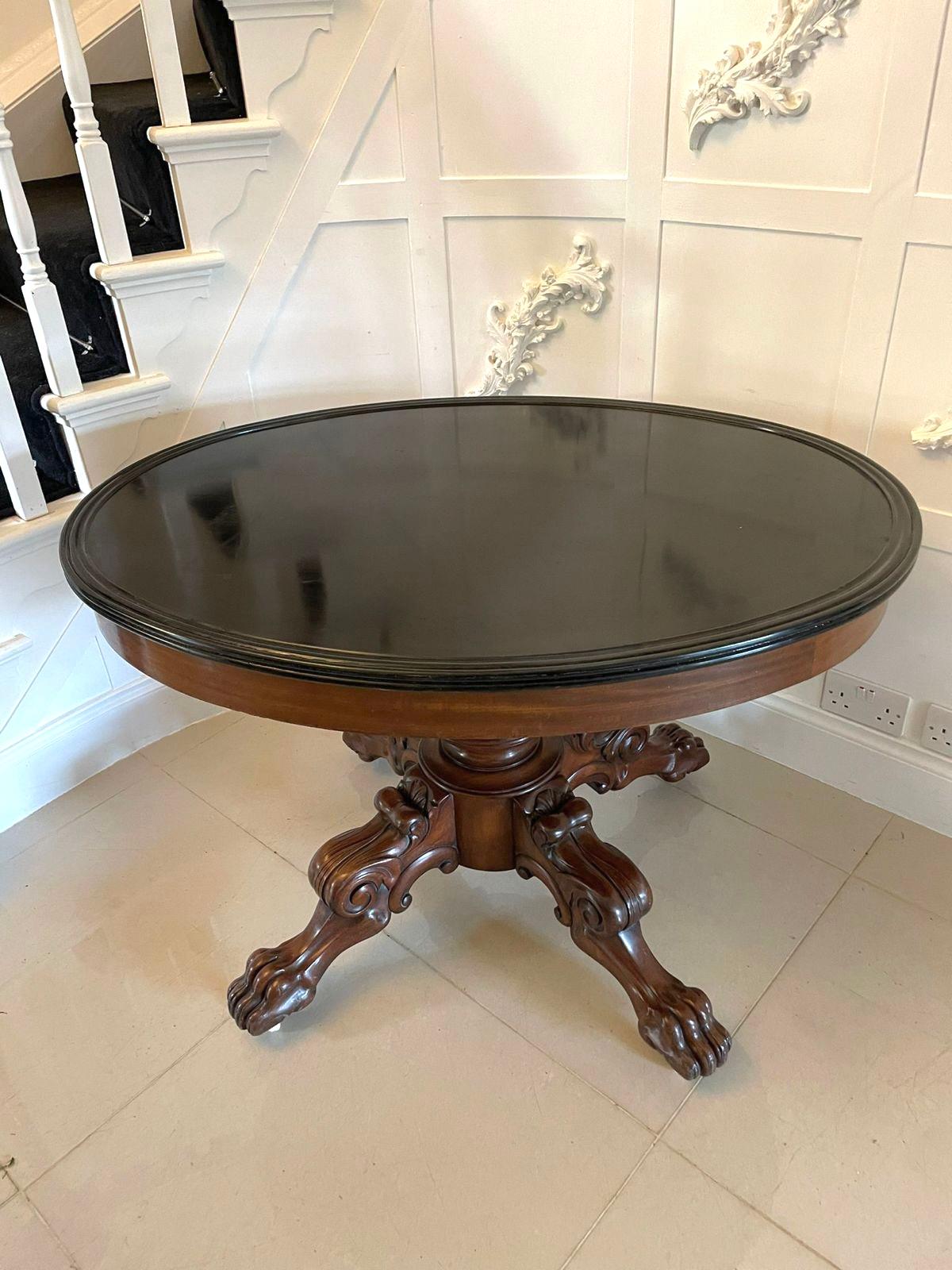 19th Century Quality Antique Oval Marble Topped Gueridon Centre Table