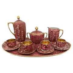 Hochwertiges antikes Porzellan-Kaffee-Set