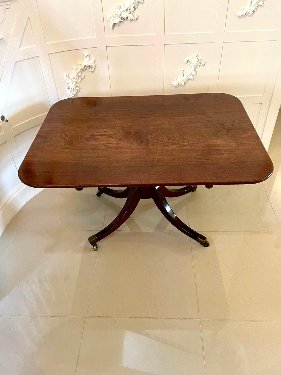 Quality Antique Regency Mahogany Breakfast Table  In Good Condition In Suffolk, GB