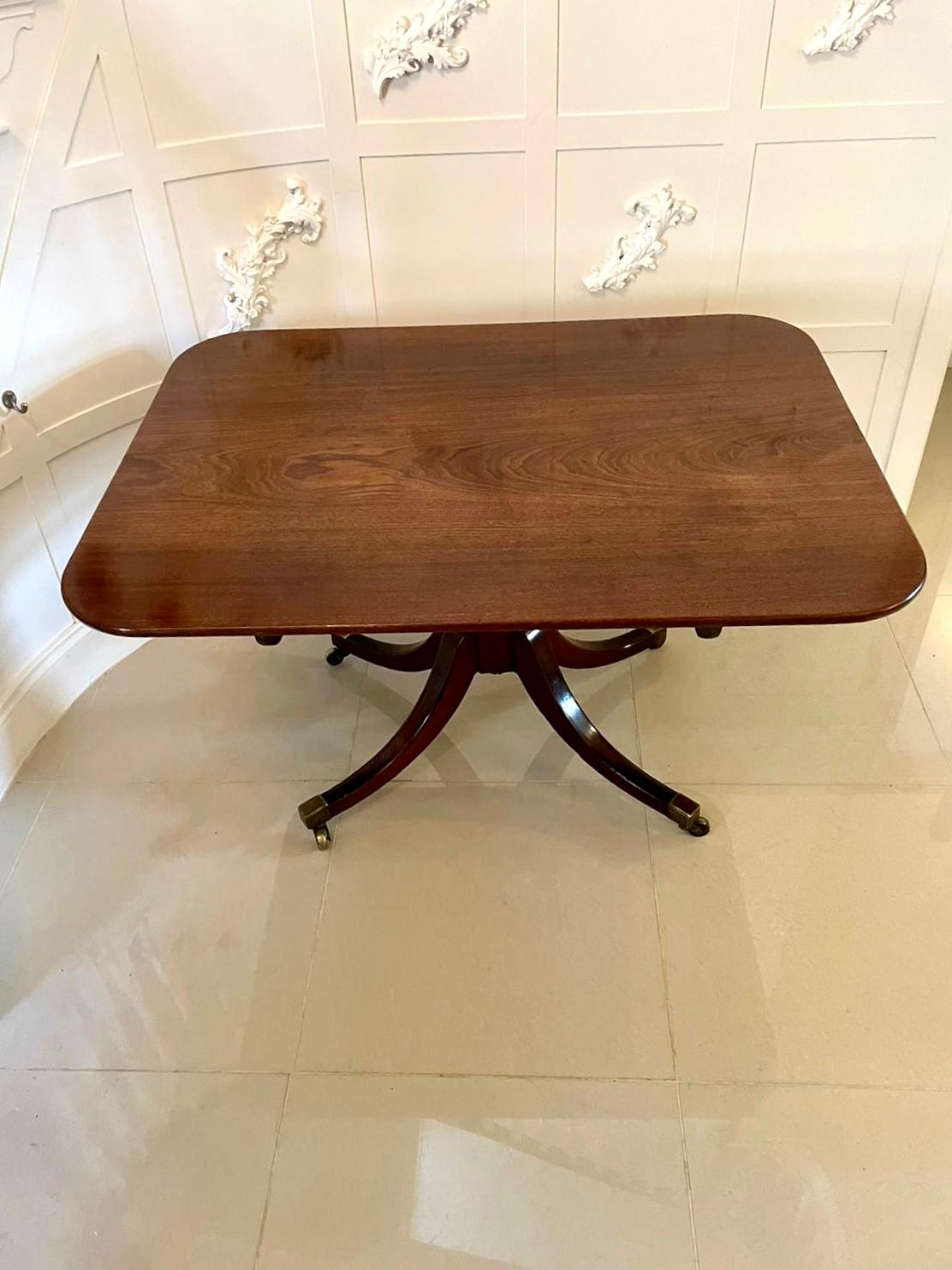 Quality Antique Regency Mahogany Breakfast Table In Good Condition In Suffolk, GB