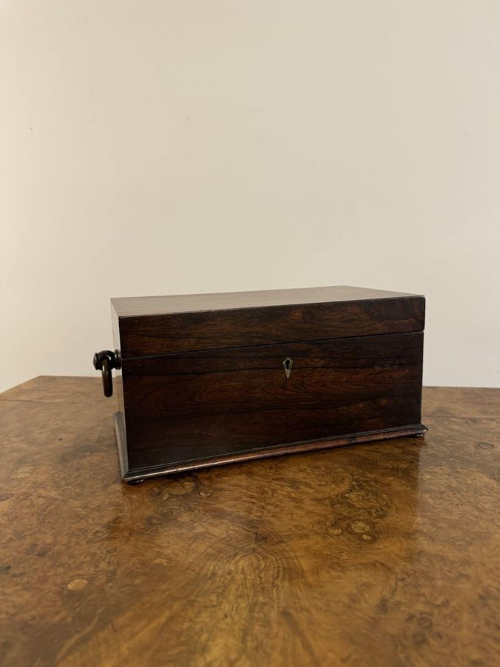 Antico porta tè di qualità in legno di palissandro Regency in vendita 2