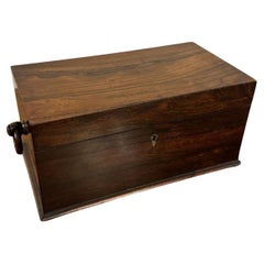 Quality Antique Regency rosewood tea caddy
