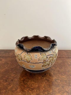Quality antique Royal Doulton jardiniere