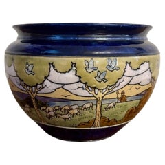 Quality antique Royal Doulton stoneware jardiniere
