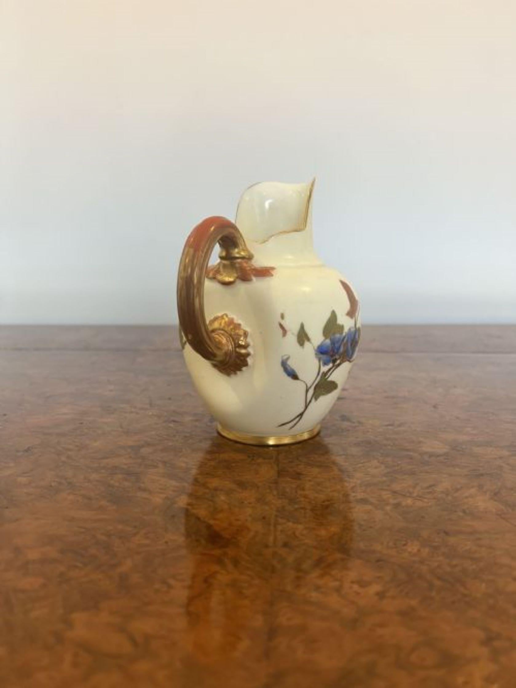 19th Century Quality antique Royal Worcester jug For Sale