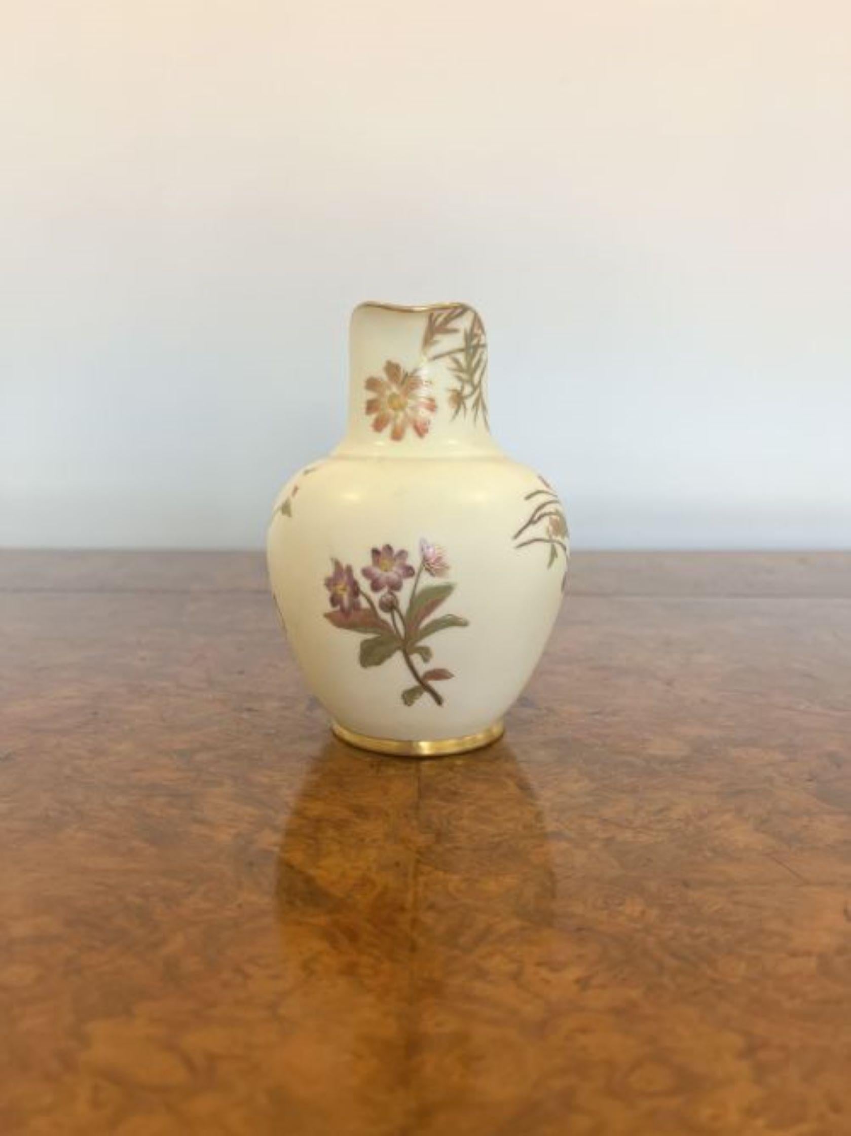 Ceramic Quality antique Royal Worcester jug For Sale