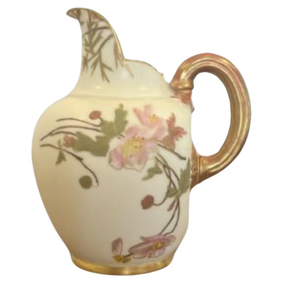 Quality antique Royal Worcester jug For Sale