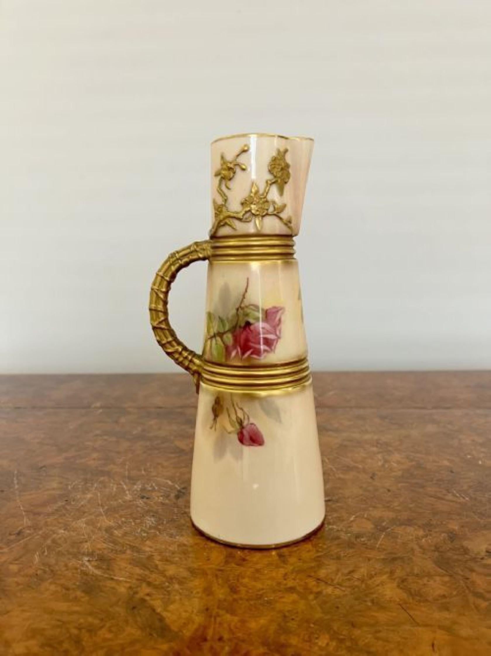 20th Century Quality antique Royal Worcester wine ewer For Sale