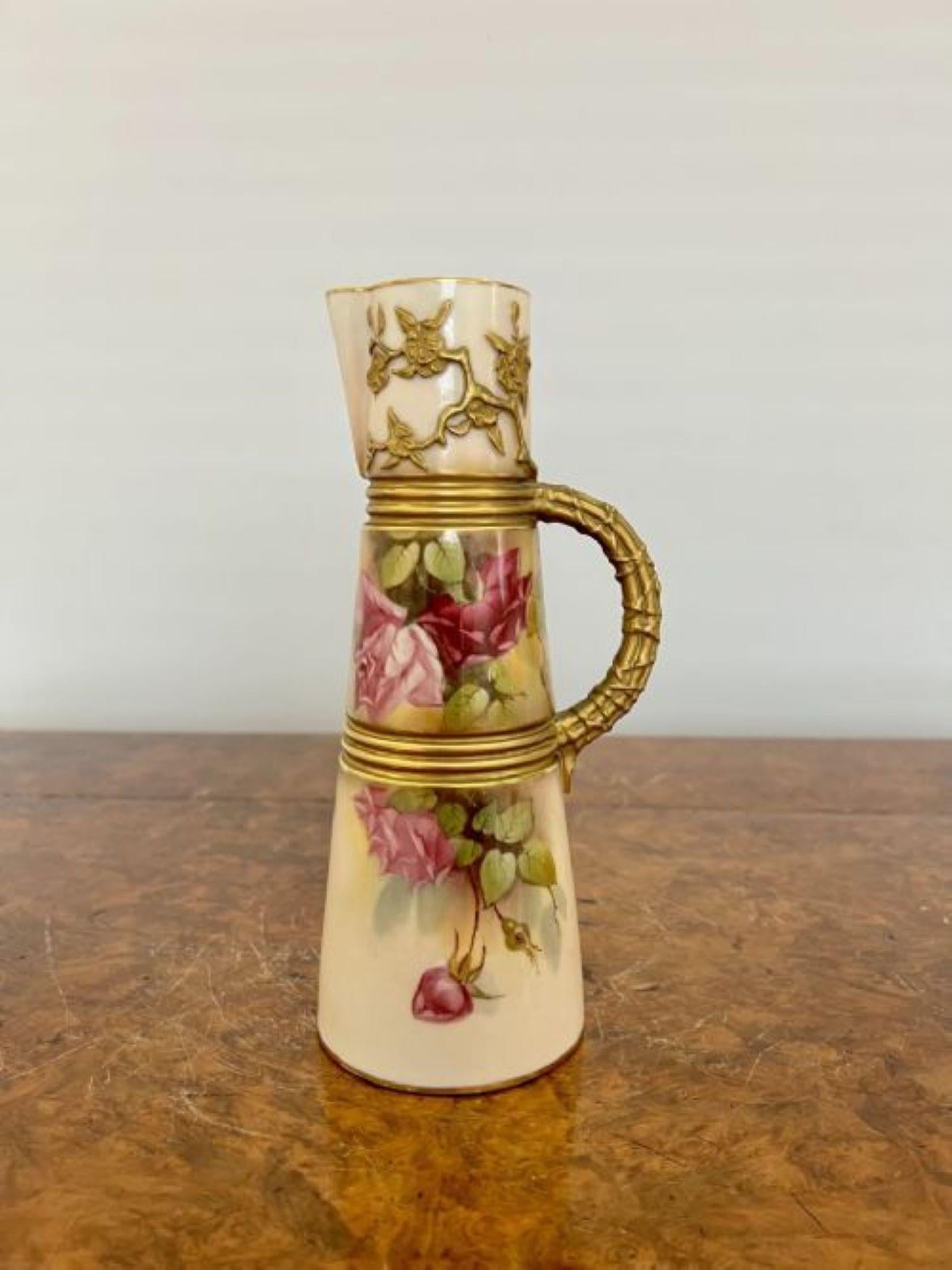 Quality antique Royal Worcester wine ewer For Sale 1