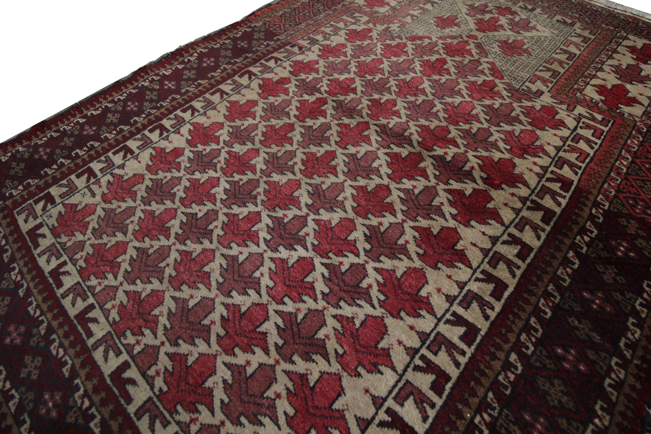 Tribal Quality Antique Rug Afghan Baluch, Handmade Carpet Wool Living Room Rugs For Sale