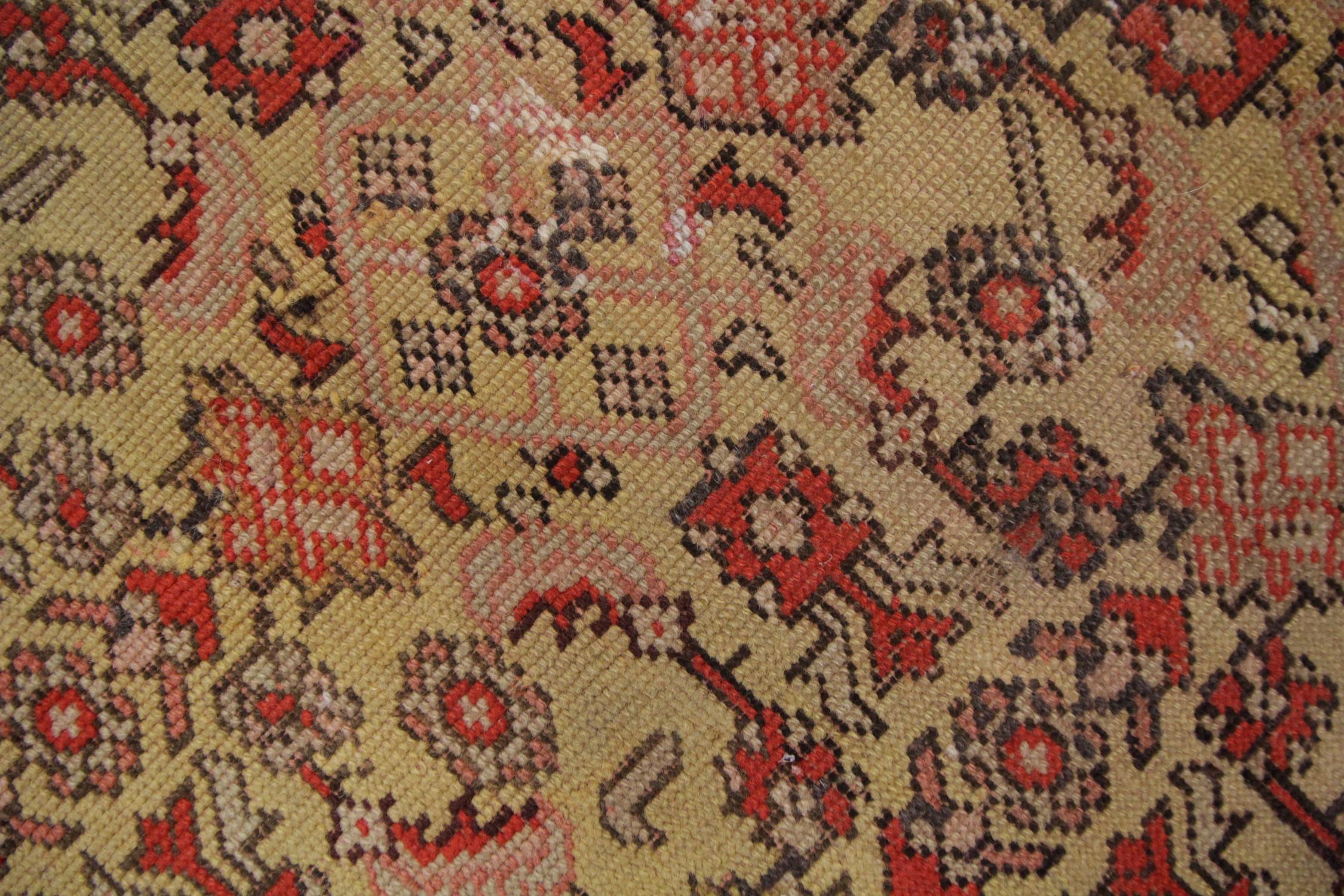 Vegetable Dyed Quality Antique Rug Caucasian Karabag Handmade Carpet Oriental Wool Rug for Sale For Sale