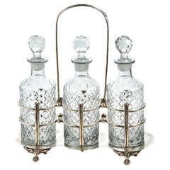 Quality Antique Silver Plated Decanter Stand