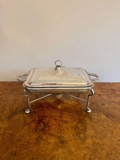 Quality antique silver plated egg warmer by Mappin and Webb