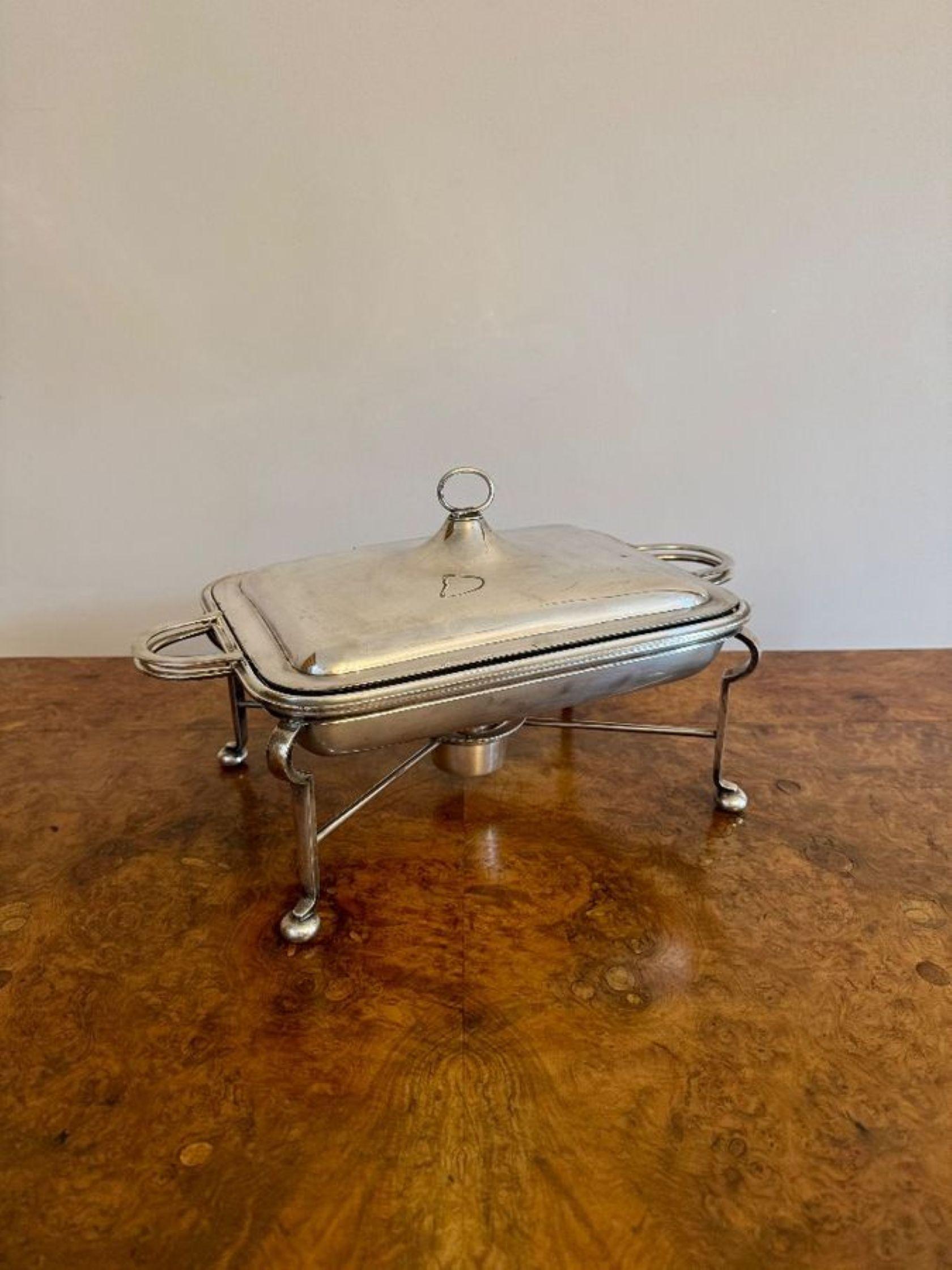 Calientahuevos antiguo de calidad bañado en plata de Mappin & Webb Chapado en plata en venta