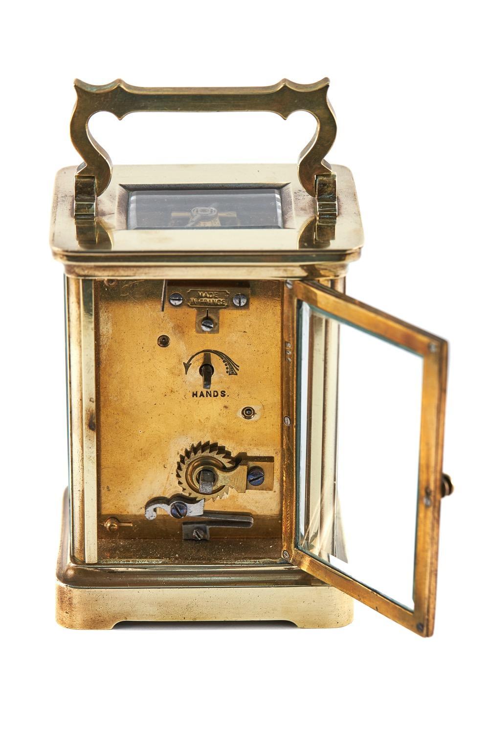 Quality Antique Victorian Brass Carriage Clock For Sale 1