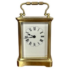Quality antique Victorian brass carriage clock