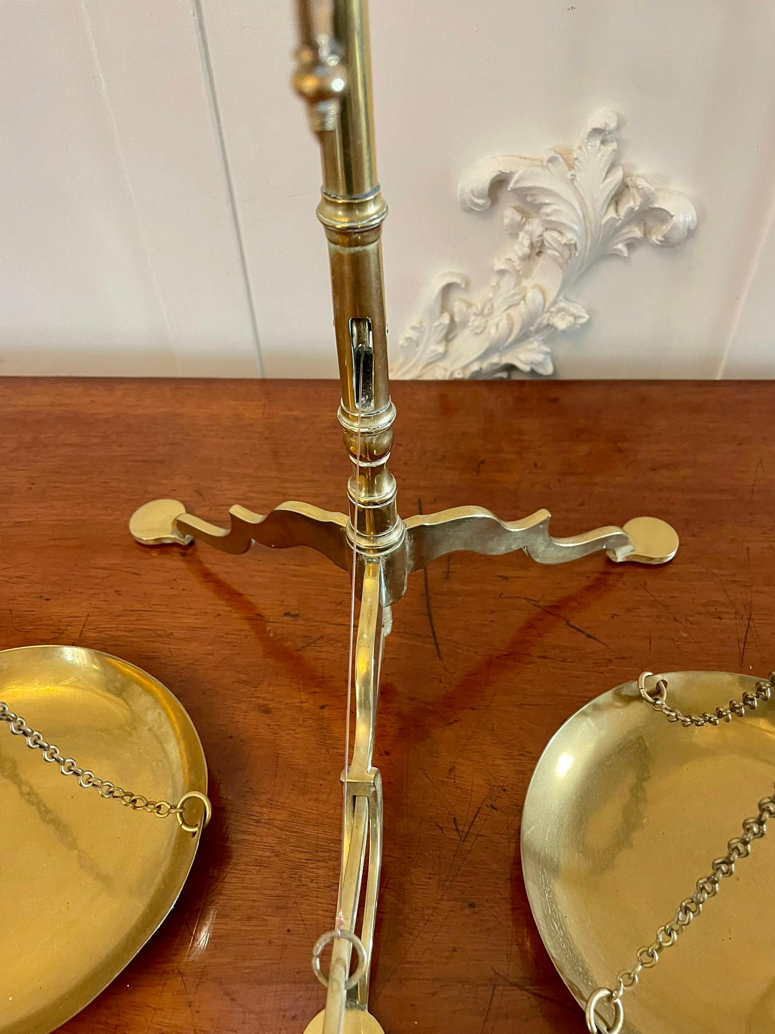 Quality Antique Victorian Brass Scales  For Sale 1