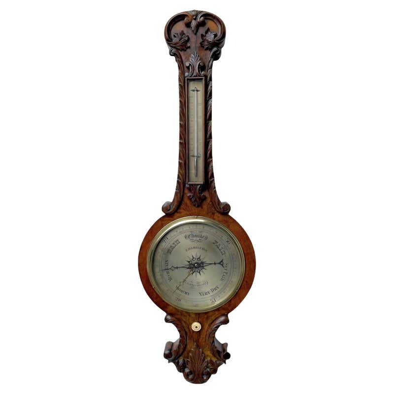 Victorian Anchor Mahogany Barometer For Sale at 1stDibs