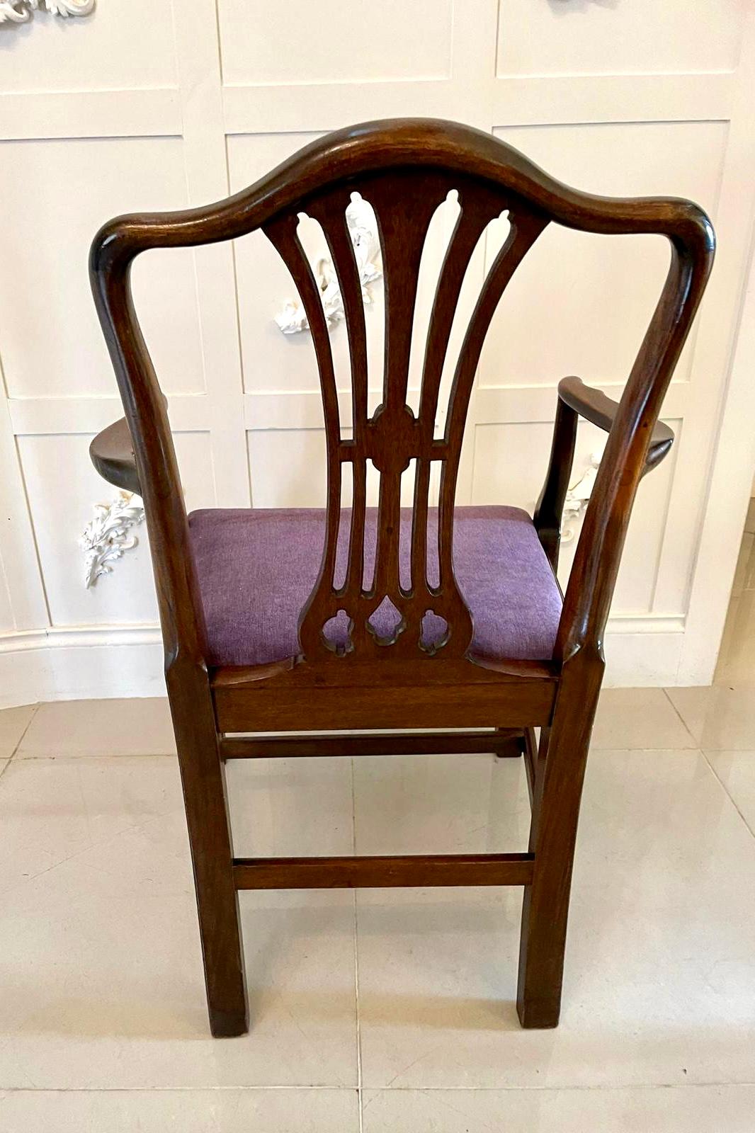 Quality Antique Victorian Carved Mahogany Desk Chairs In Good Condition For Sale In Suffolk, GB