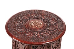 Quality Antique Victorian Carved Round Centre Table