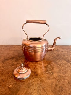 Quality antique Victorian copper kettle