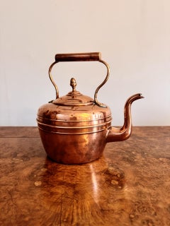 Quality antique Victorian copper kettle