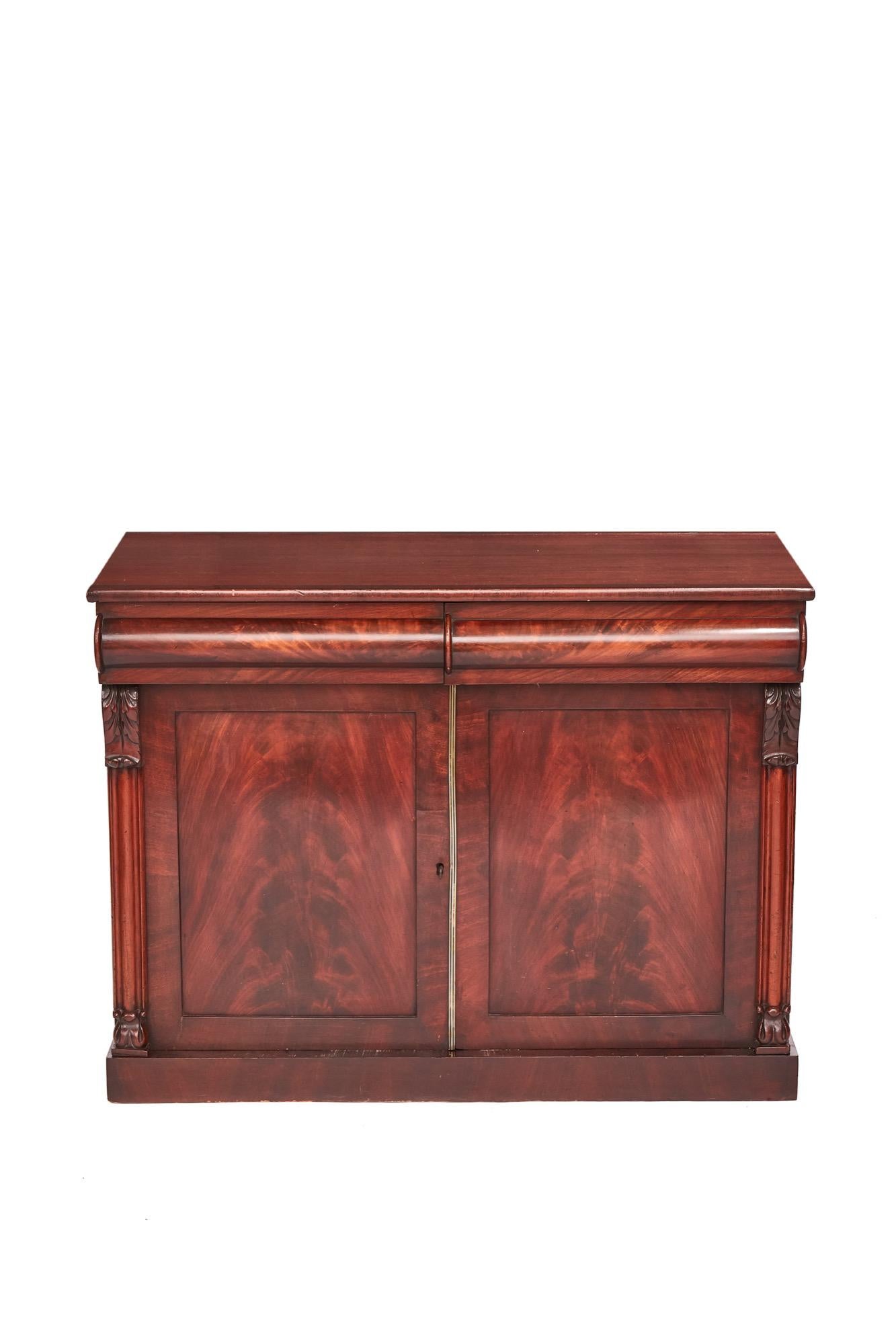 Other Quality Antique Victorian Figured Mahogany Chiffonier