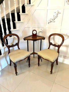 Quality Antique Victorian Amboyna & Ebonised Corner Table
