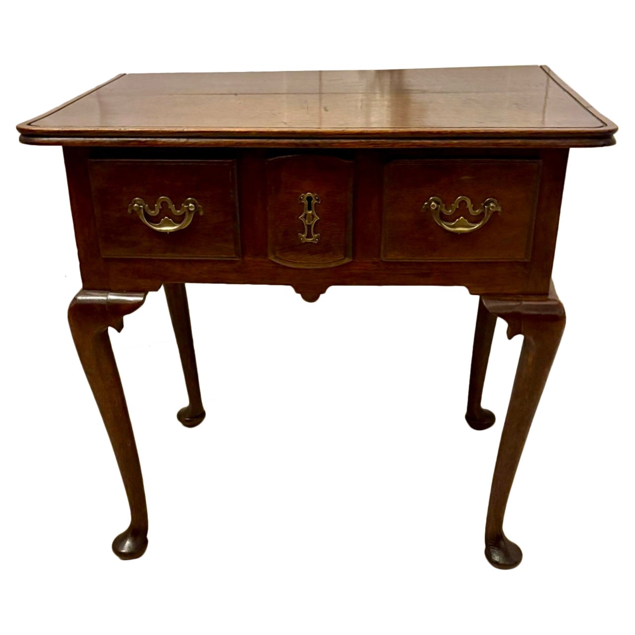 Quality Antique Victorian Georgian-Style Oak Lowboy/Table For Sale