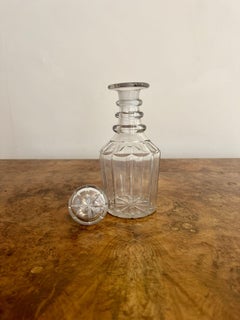 Quality antique Victorian glass decanter