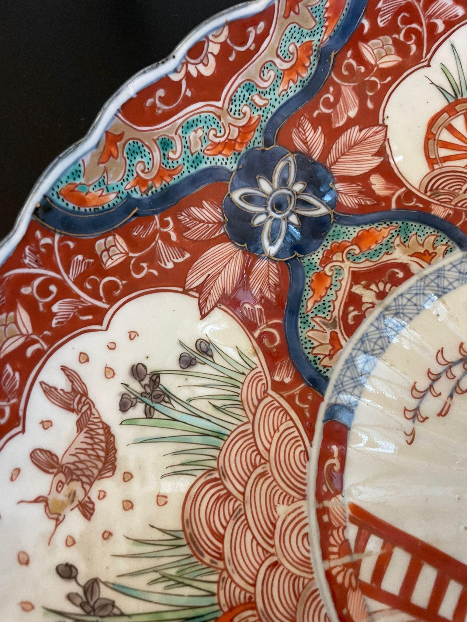 Quality Antique Victorian Japanese Imari Plate  For Sale 5