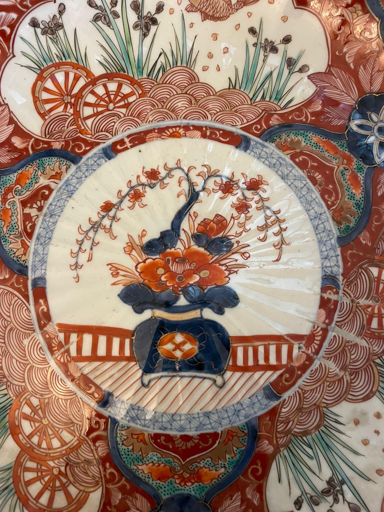 Quality Antique Victorian Japanese Imari Plate  For Sale 6