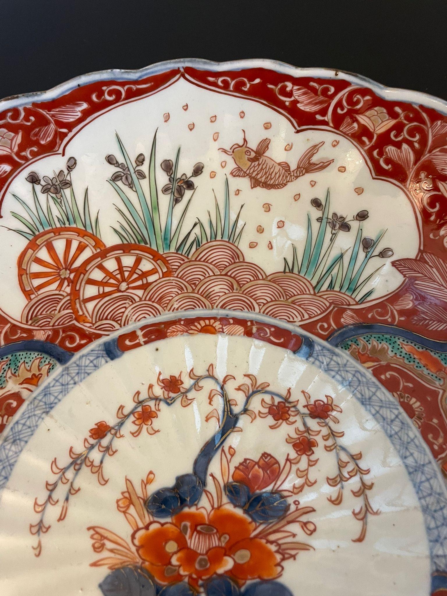 Quality Antique Victorian Japanese Imari Plate  For Sale 7