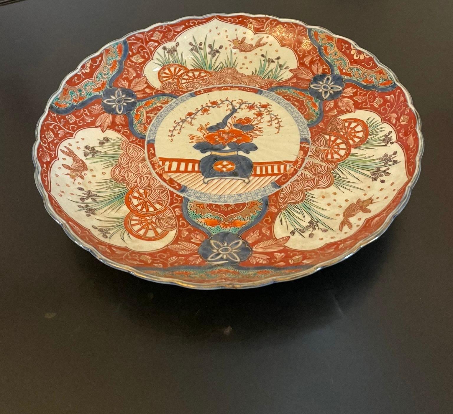 Quality Antique Victorian Japanese Imari Plate  For Sale 8
