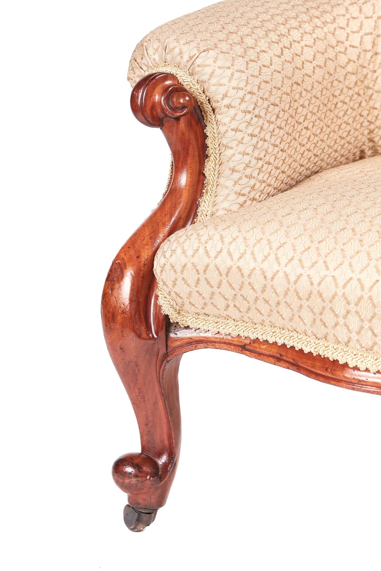 Carved Quality Antique Victorian Mahogany Armchair