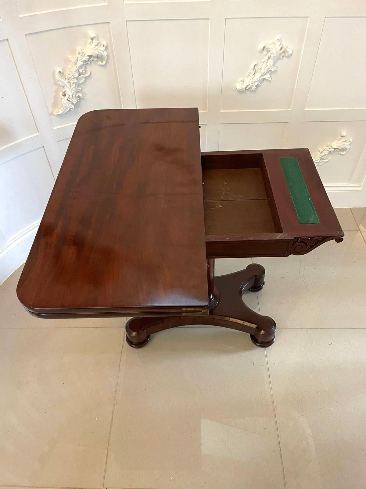 English Quality Antique Victorian Mahogany Card/Side Table For Sale