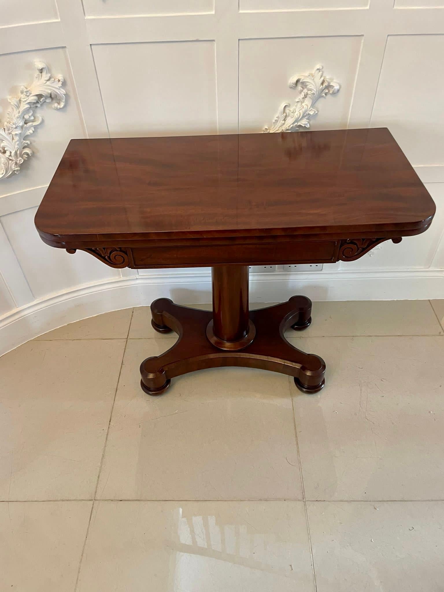 Quality Antique Victorian Mahogany Card/Side Table For Sale 1
