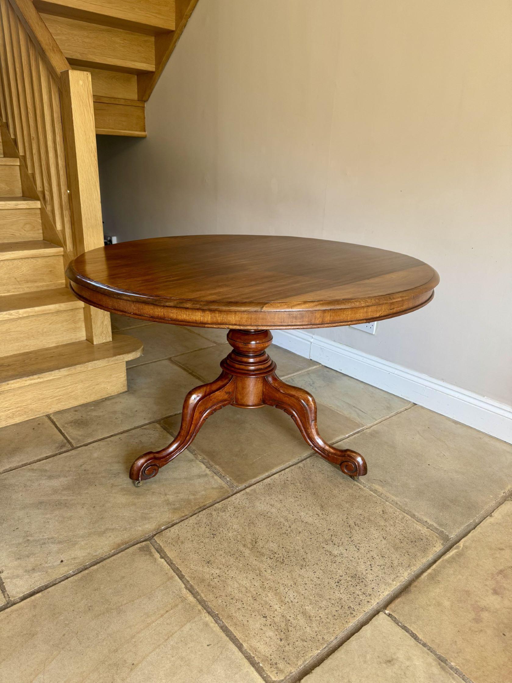 Table de salle à manger de forme circulaire en acajou d'époque victorienne de qualité Bon état - En vente à Ipswich, GB