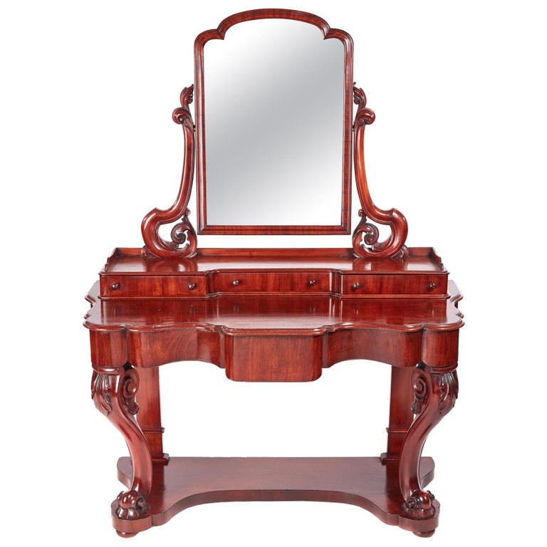 Quality Antique Victorian Mahogany Dressing Table For Sale at 1stDibs
