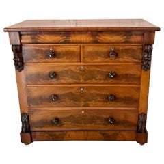 Quality Antique Victorian Mahogany Scottish Chest of Drawers