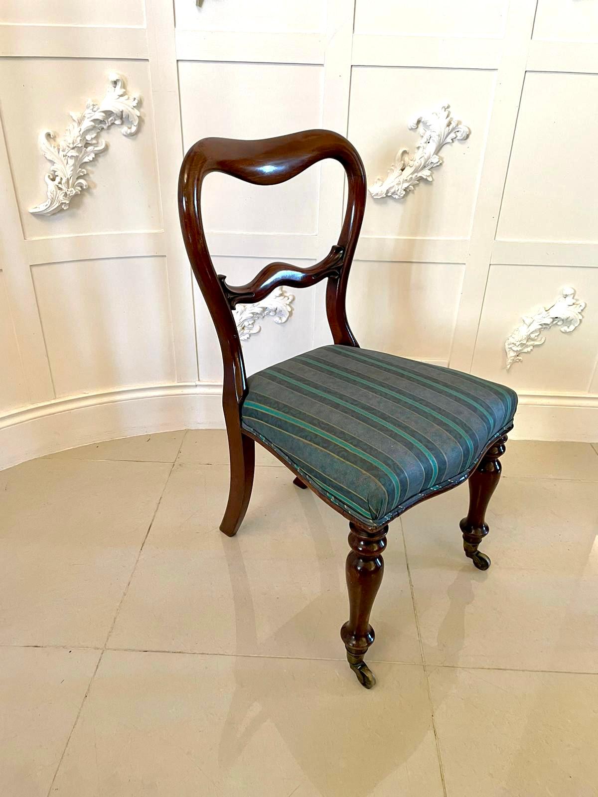  Antikes viktorianisches Mahagoni-Set aus vier Esszimmerstühlen in Qualität (Sonstiges) im Angebot